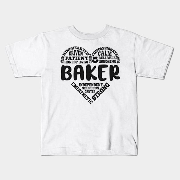 Baker love Kids T-Shirt by SerenityByAlex